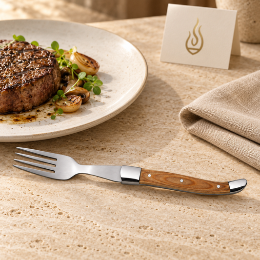 ALPS Steakgabel mit Holzgriff 22,7 cm