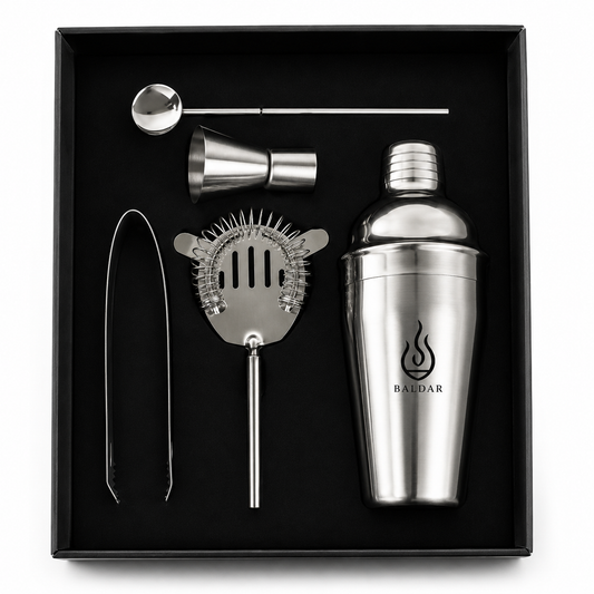 Cocktail-Shaker-Set aus Edelstahl