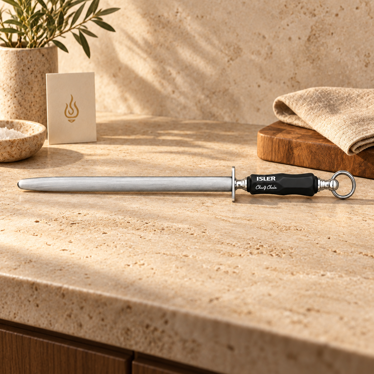 ChefCut Wetzstahl Oval 31 cm – feiner Zug