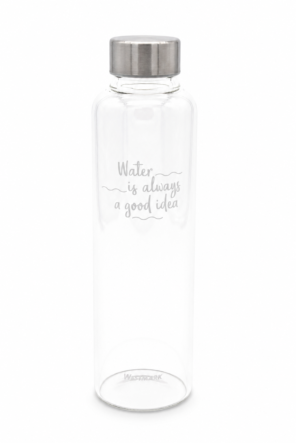 Glasflasche mit Soft-Cover (0,55 Liter)