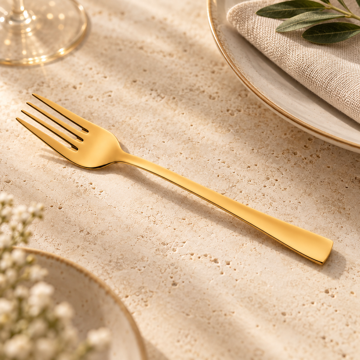 Atlantic Essgabel Gold 19,3 cm