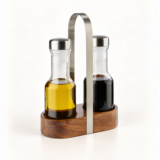 Wood Menage Essig & Öl – 2-teilig