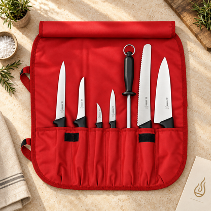 Professionelle Messertasche – 8-teilig bestückt