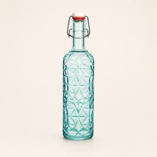 Oriente Glasflasche 1 l (blue & klar)