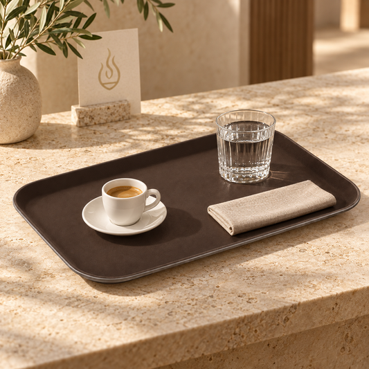 Gastro Serviertablett GN 1/1 Braun 53 × 32,5 cm
