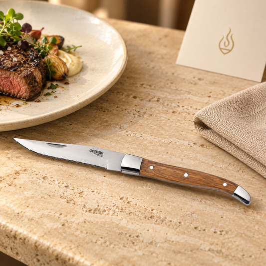 ALPS Steakmesser mit Holzgriff 23 cm