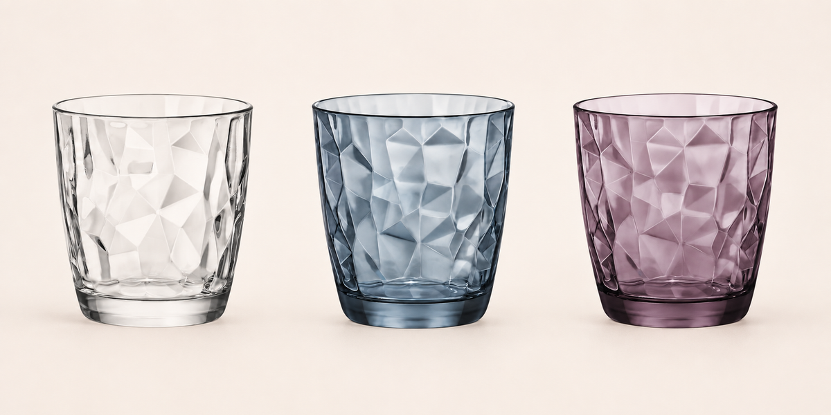 Diamond Wasserglas 30 cl (blue, purple & clean)