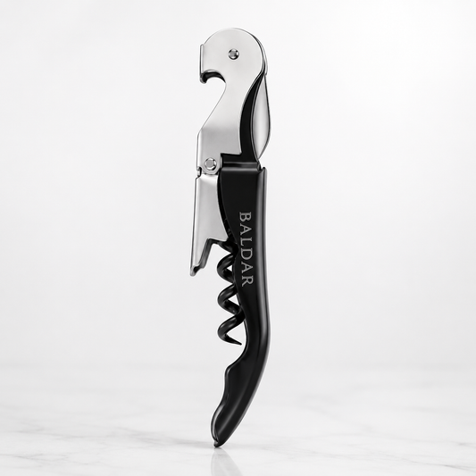 Kellnermesser schwarz mit Gravur