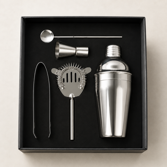 Cocktail-Shaker-Set aus Edelstahl