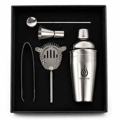 Cocktail-Shaker-Set aus Edelstahl