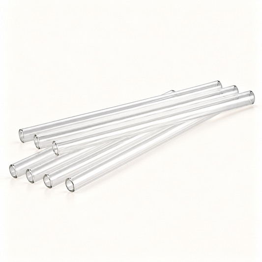 Glas-Trinkhalme – 7er-Set