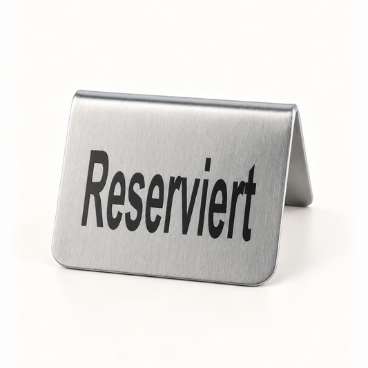 Tischaufsteller „Reserviert“ – 2er-Set