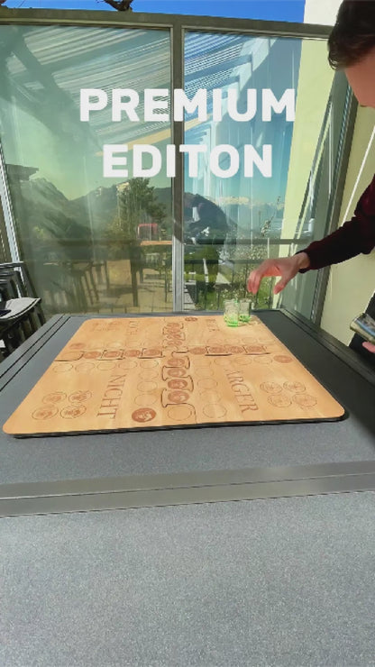 Bier-Ärger-Dich-Nicht – Premium Edition (Holz & Gravurgläser)